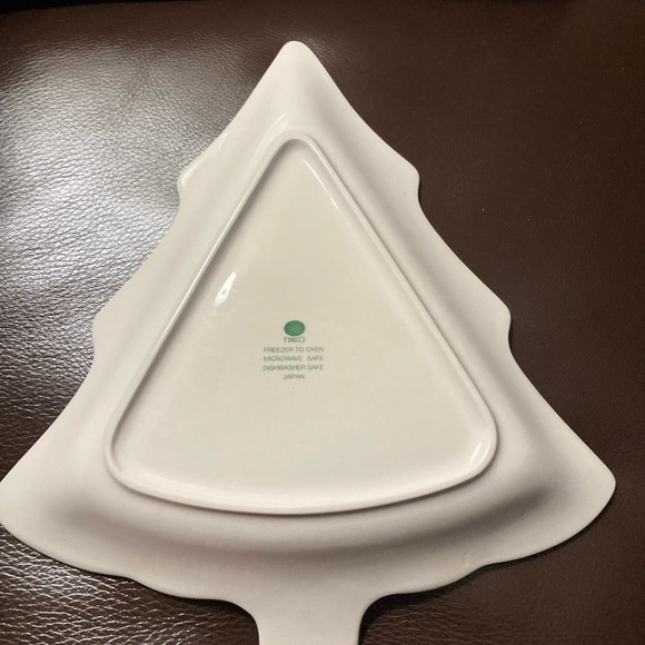Nikko Happy Holidays Christmas Tree Shape Platter Candy Plate 11” - Picture 3 of 3